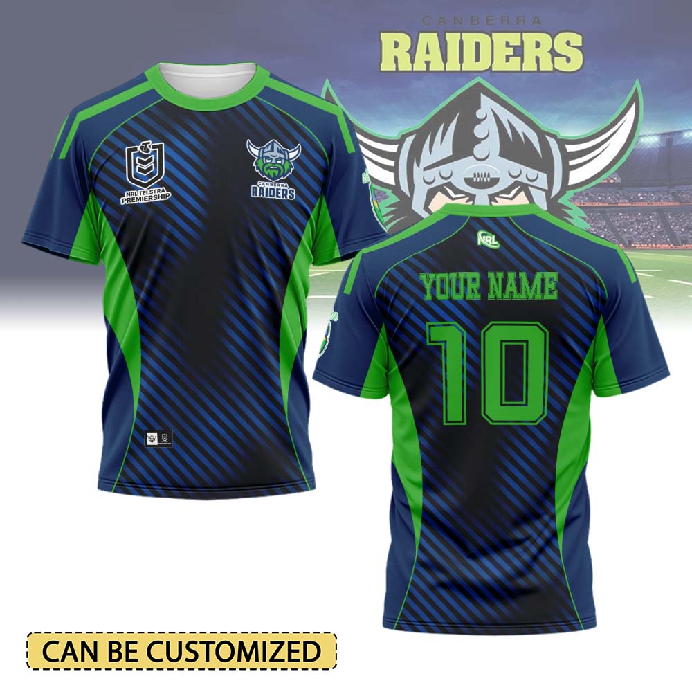 Auspiritmerch Canberra Raiders Personalized T Shirt Gift For Fans