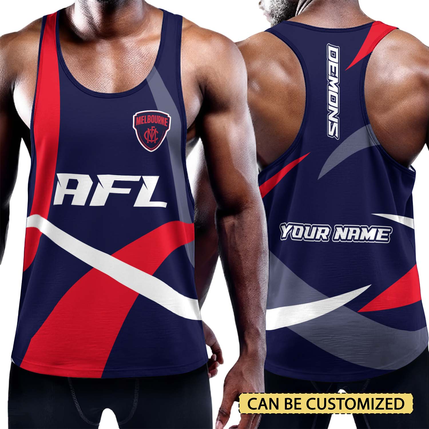 Auspiritmerch Melbourne Demons Personalized Unisex Tank Top Gift For Fans