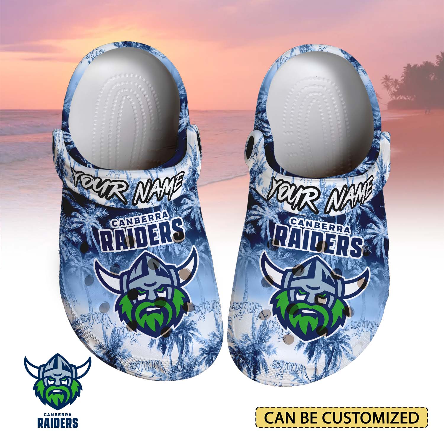 Auspiritmerch Canberra Raiders Crocs Crocband Clogs Shoes Comfortable For Men Women and Kids