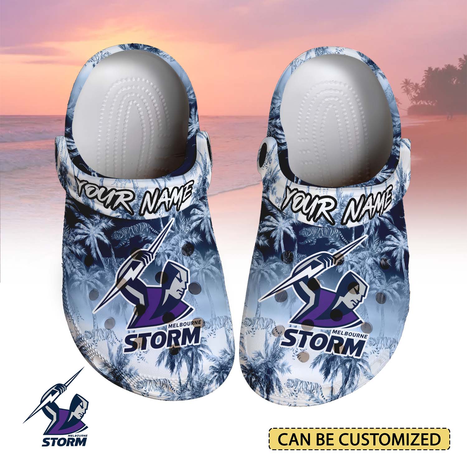 Auspiritmerch Melbourne Storm Crocs Crocband Clogs Shoes Comfortable For Men Women and Kids