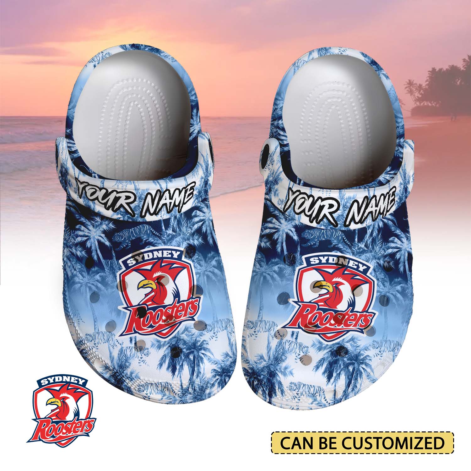 Auspiritmerch Sydney Roosters Crocs Crocband Clogs Shoes Comfortable For Men Women and Kids