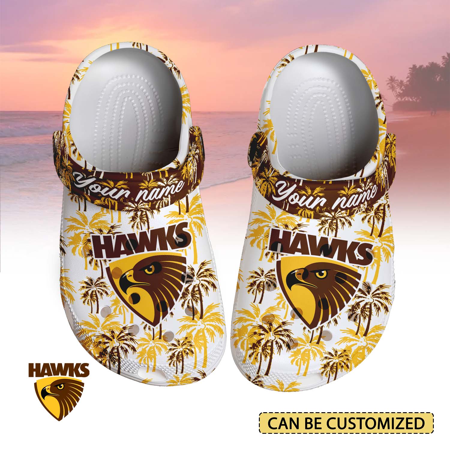 Auspiritmerch Hawthorn Hawks Crocs Crocband Clogs Shoes Comfortable For Men Women and Kids