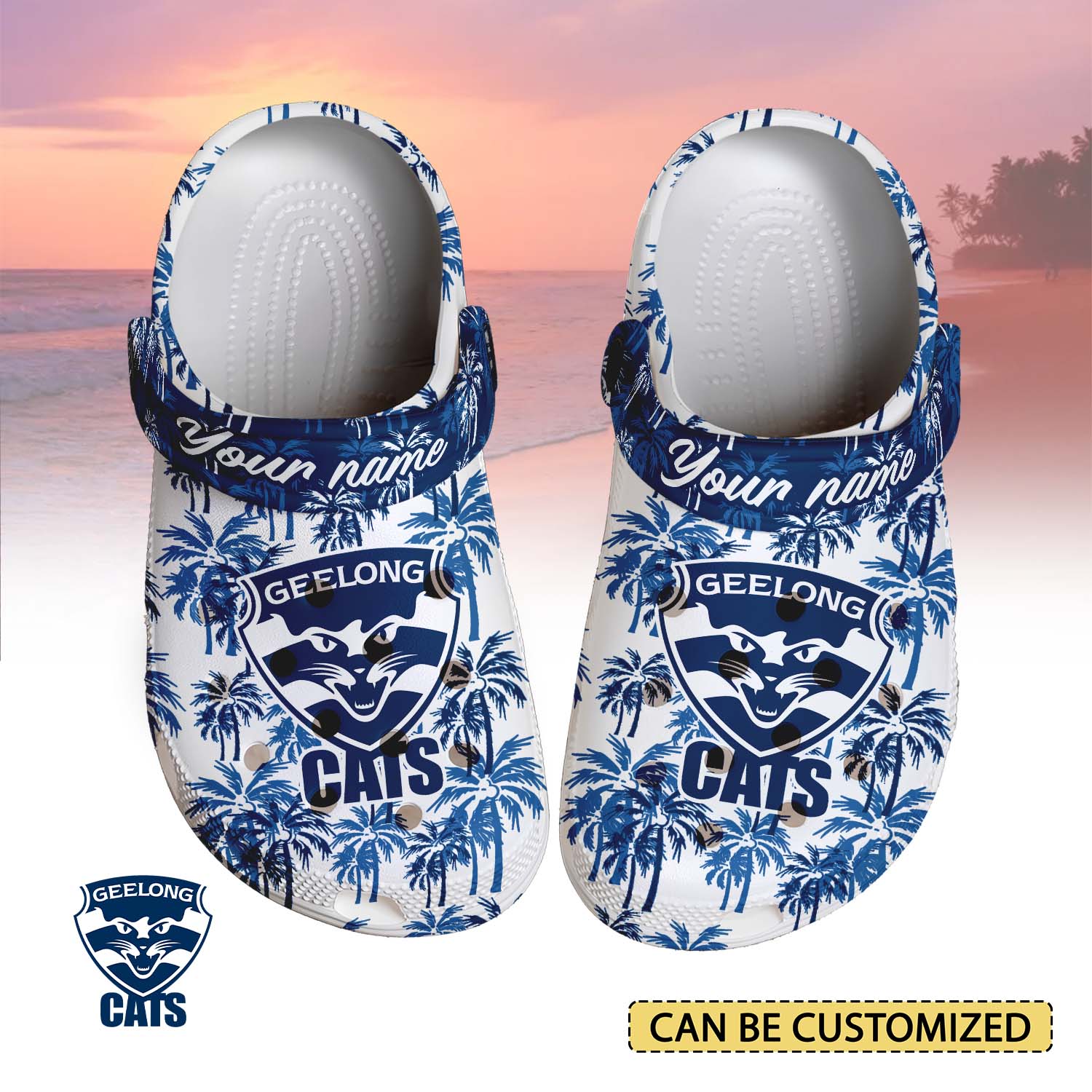 Auspiritmerch Geelong Cats Crocs Crocband Clogs Shoes Comfortable For Men Women and Kids