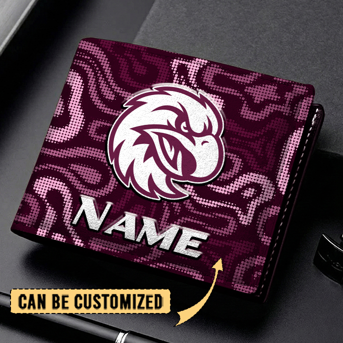 Auspiritmerch Manly Warringah Sea Eagles Personalized Leather Wallet Gift For Fans