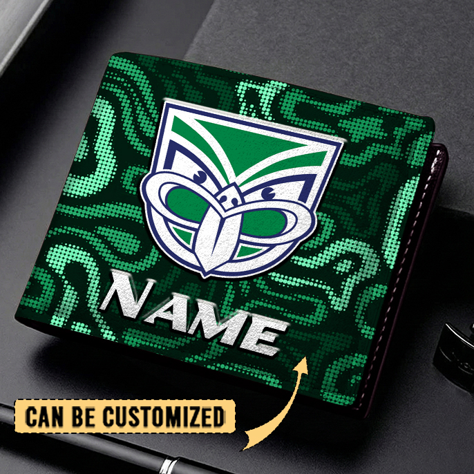 Auspiritmerch New Zealand Warriors Personalized Leather Wallet Gift For Fans