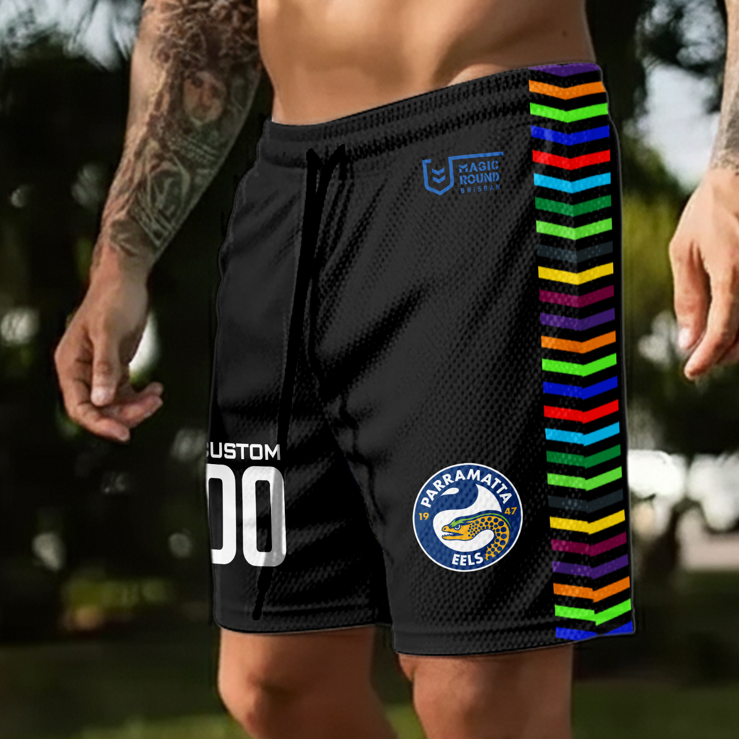 Auspiritmerch Parramatta Eels x Magic Round Personalized Short Pants Gift For Fans