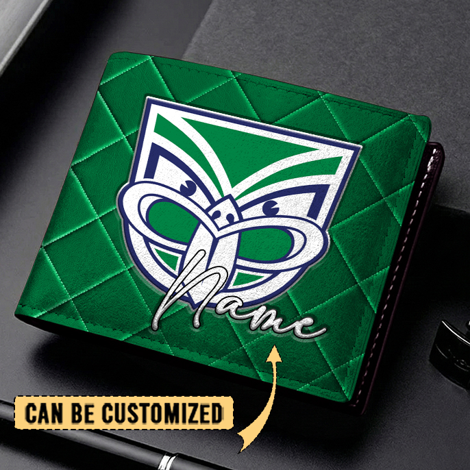 Auspiritmerch New Zealand Warriors Personalized Leather Wallet Gift For Fans