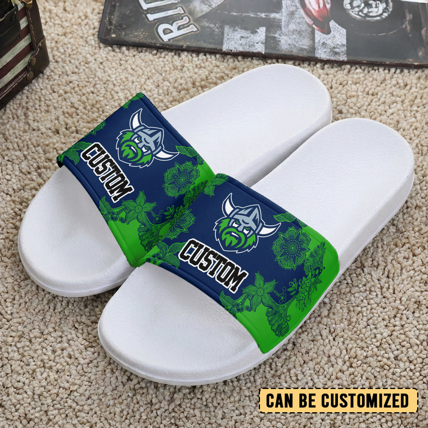 Auspiritmerch Canberra Raiders Personalized Sports Slippers Gift For Fans