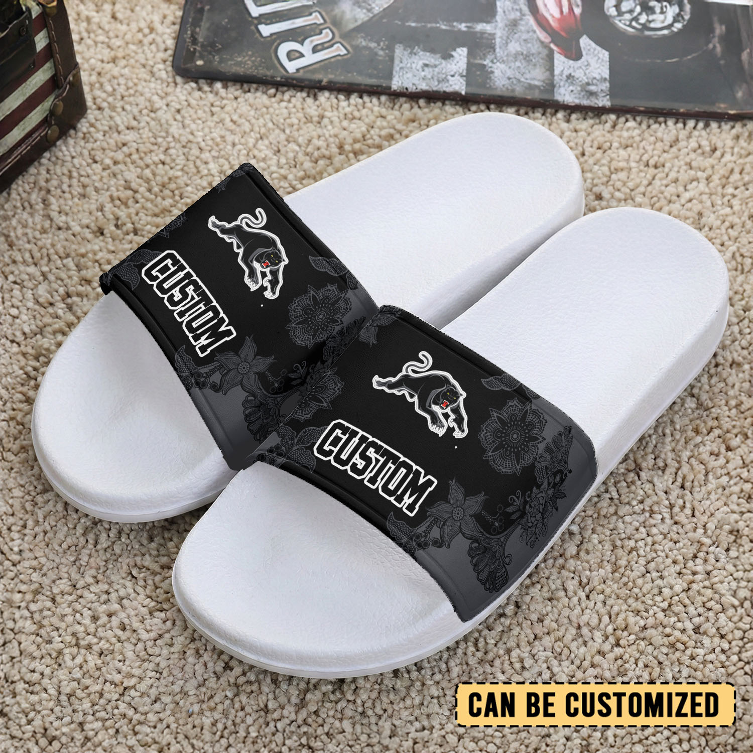 Auspiritmerch Penrith Panthers Personalized Sports Slippers Gift For Fans