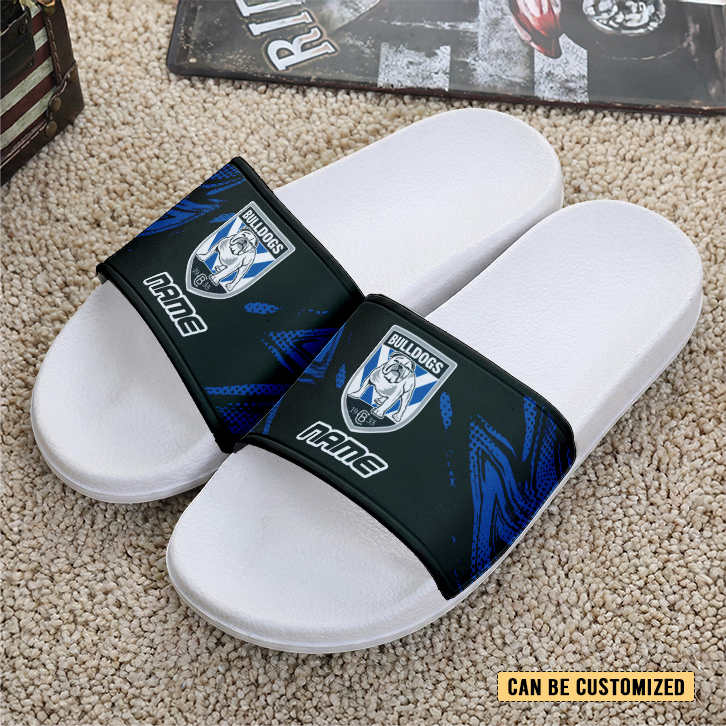Auspiritmerch Canterbury-Bankstown Bulldogs Personalized Sports Slippers Gift For Fans