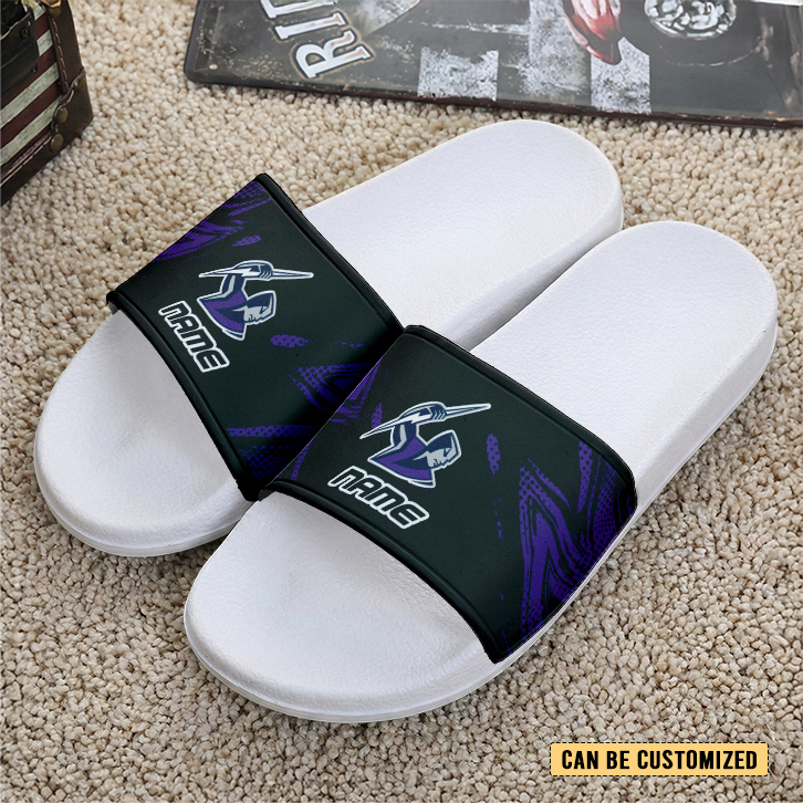 Auspiritmerch Melbourne Storm Personalized Sports Slippers Gift For Fans