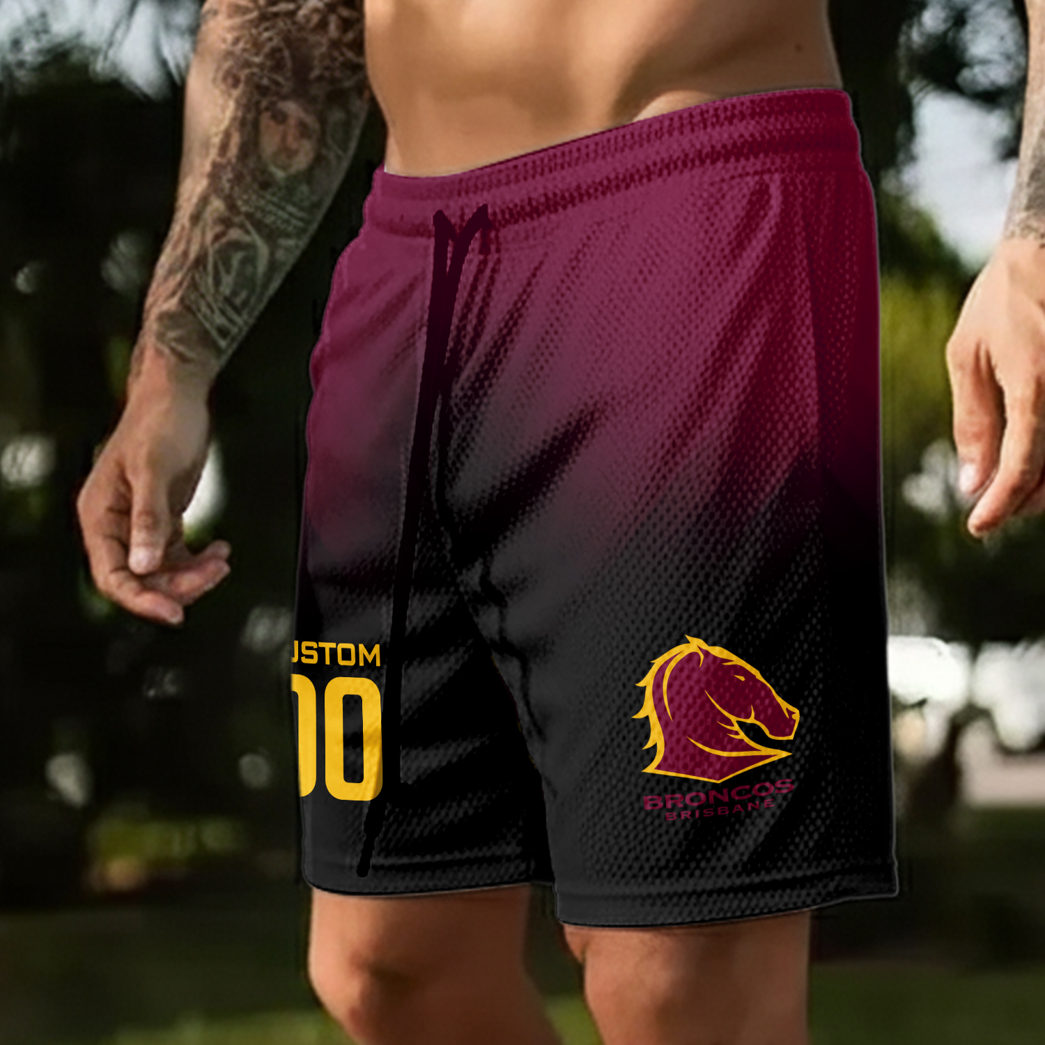Auspiritmerch Brisbane Broncos Personalized Short Pants Gift For Fans