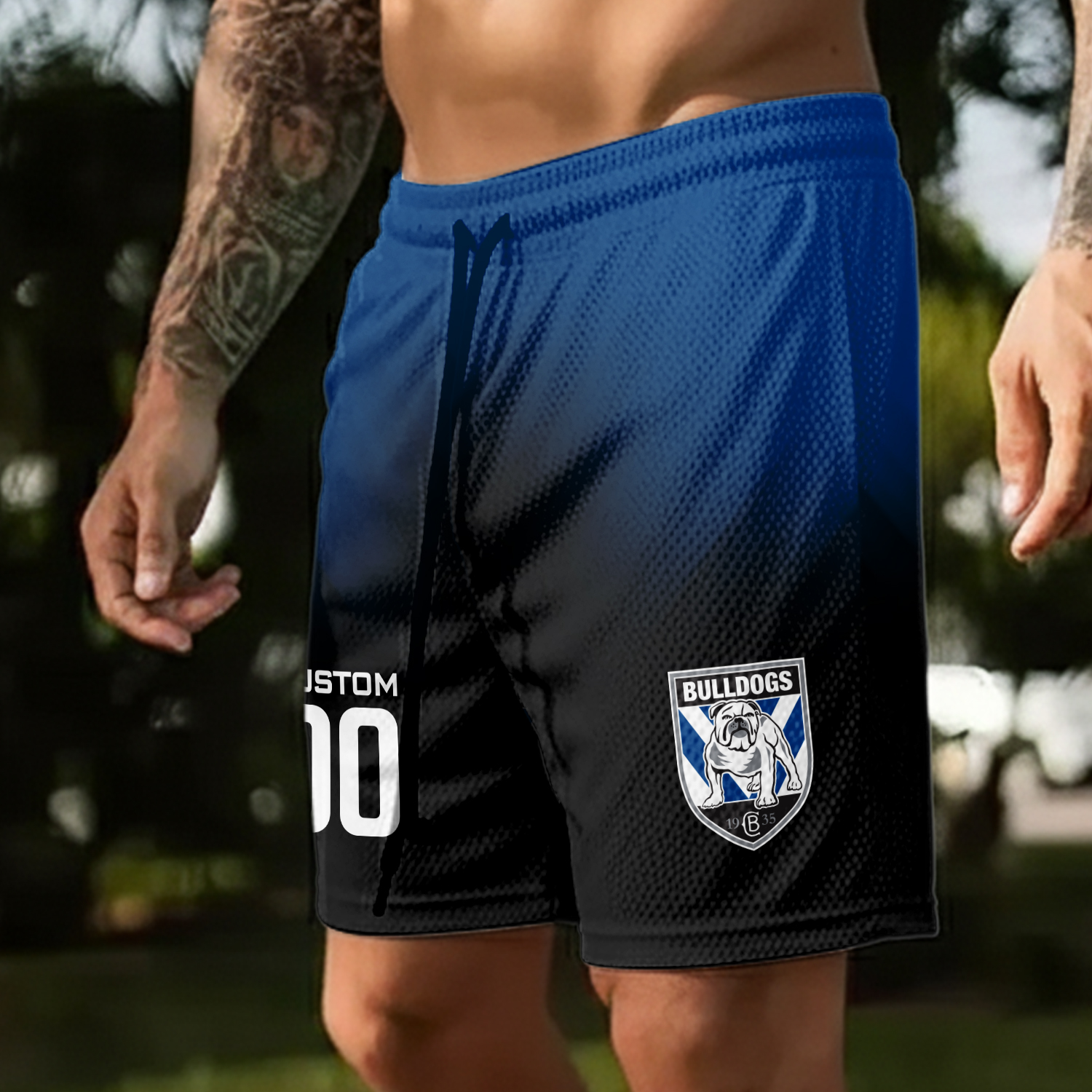 Auspiritmerch Canterbury-Bankstown Bulldogs Personalized Short Pants Gift For Fans