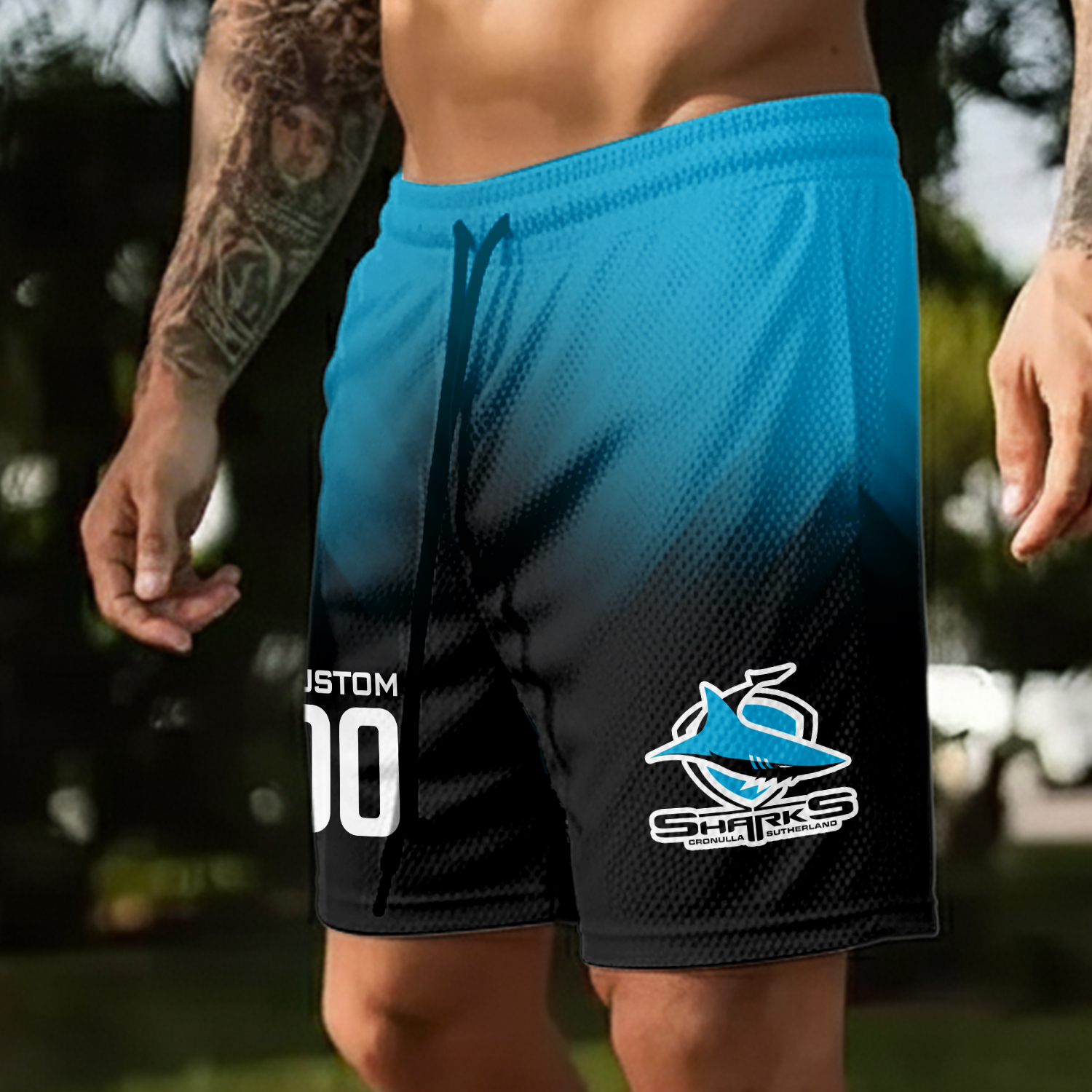 Auspiritmerch Cronulla-Sutherland Sharks Personalized Short Pants Gift For Fans