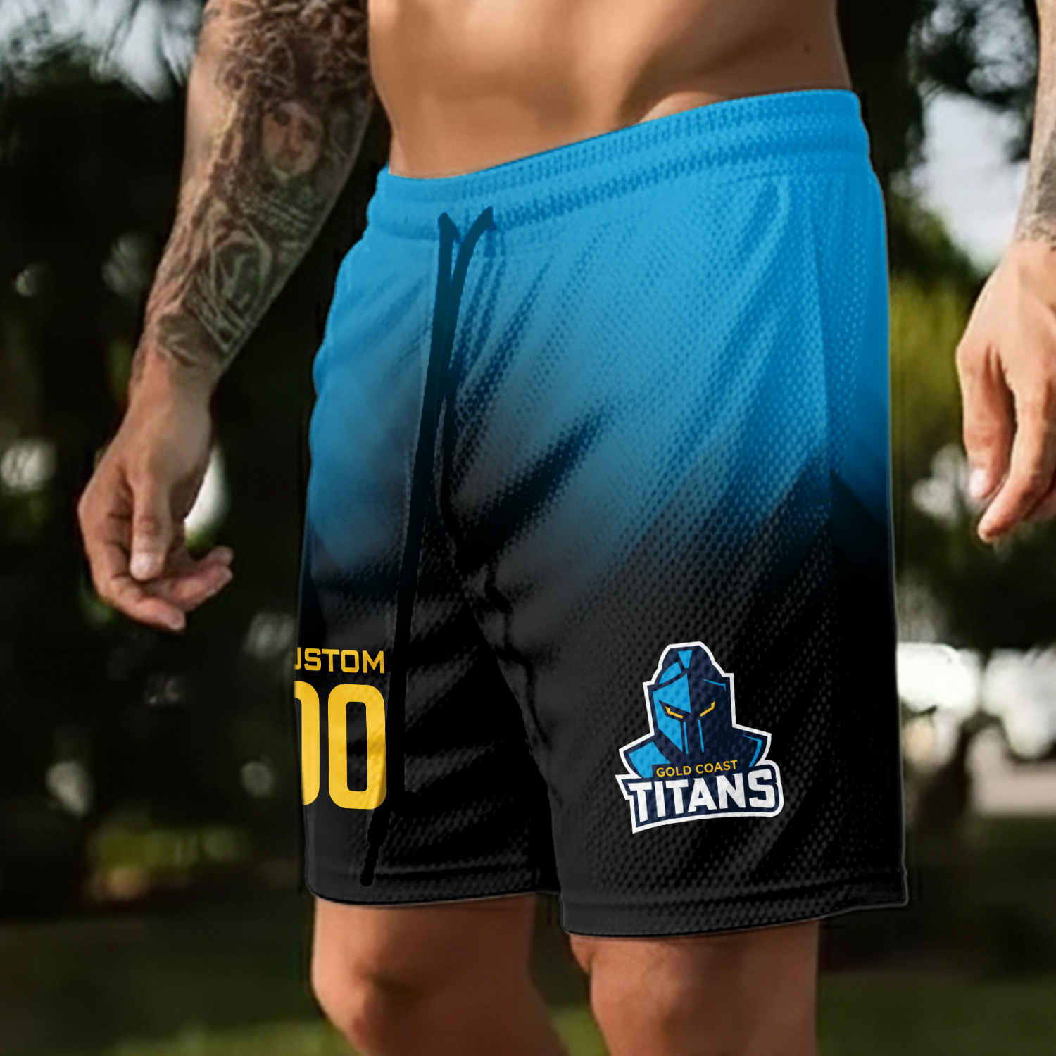 Auspiritmerch Gold Coast Titans Personalized Short Pants Gift For Fans