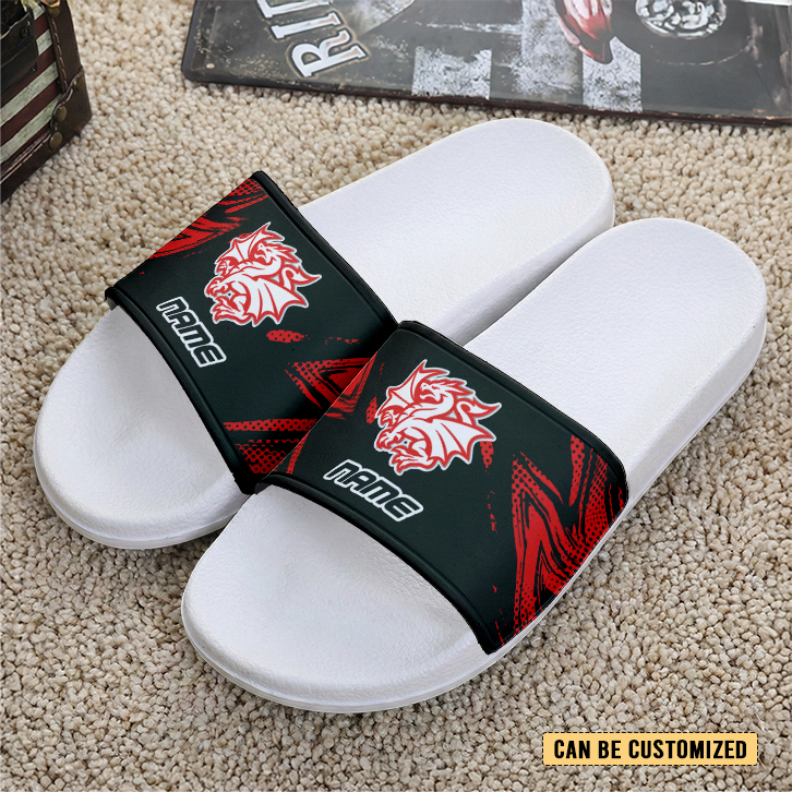 Auspiritmerch St. George Illawarra Dragons Personalized Sports Slippers Gift For Fans