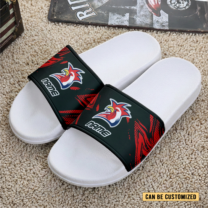 Auspiritmerch Sydney Roosters Personalized Sports Slippers Gift For Fans