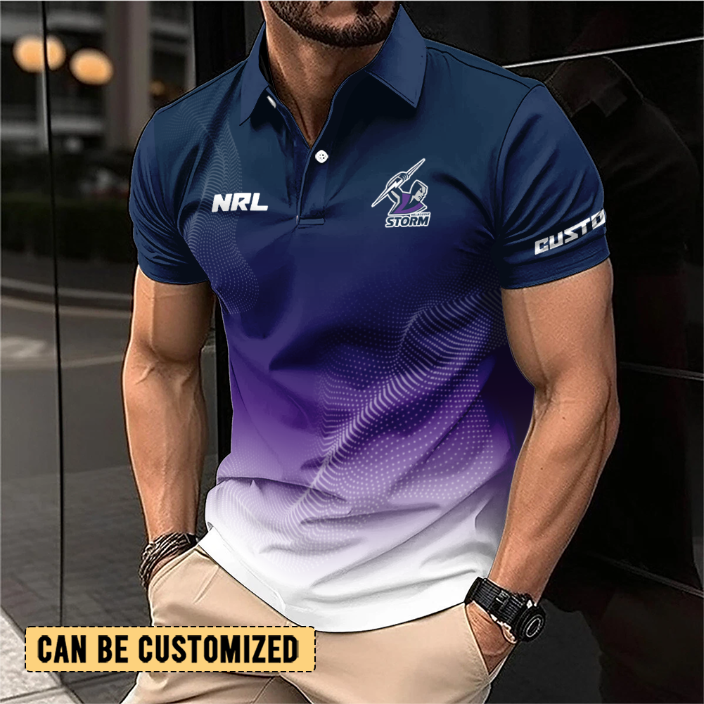 Auspiritmerch Melbourne Storm Personalized Polo Shirt Gift For Fans