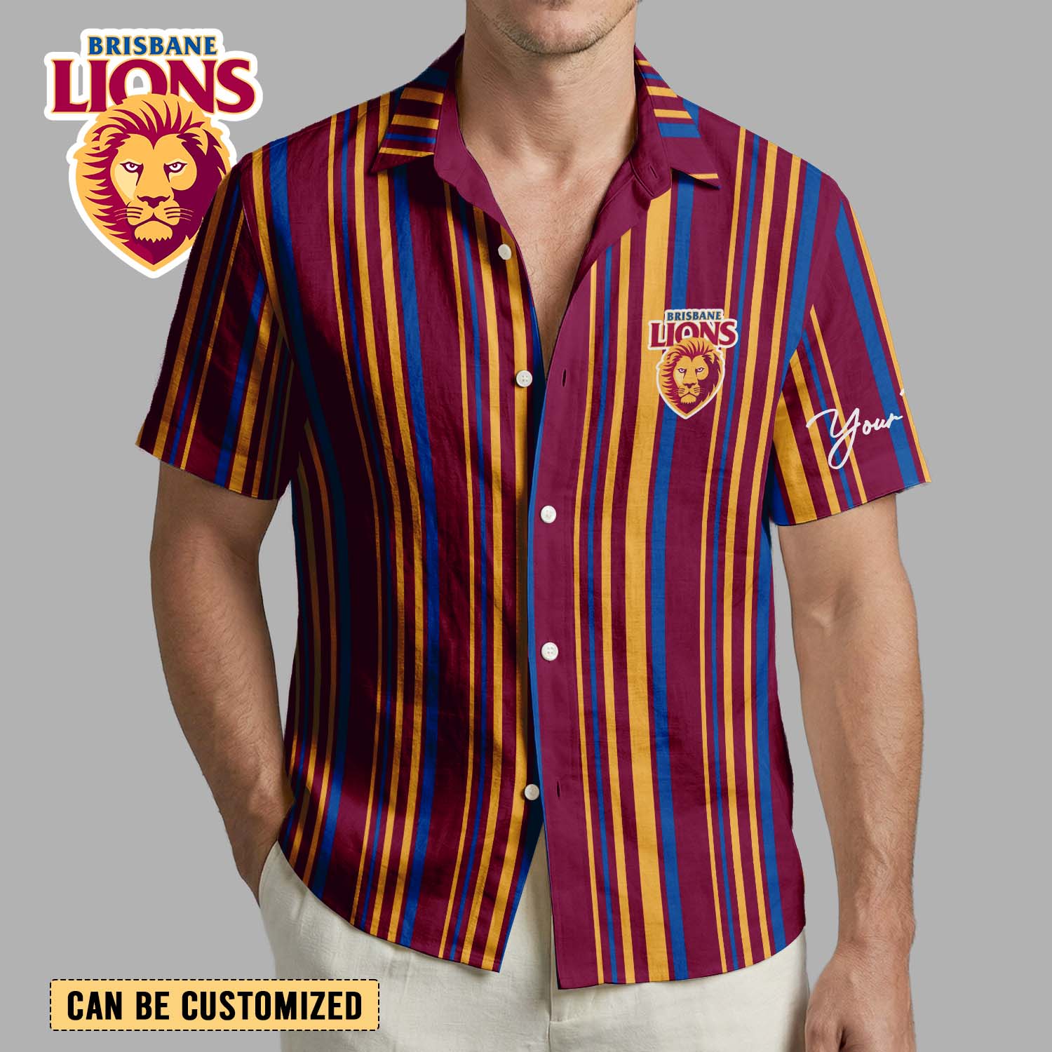 Auspiritmerch Brisbane Lions Personalized Hawaiian Shirt Gift For Fans