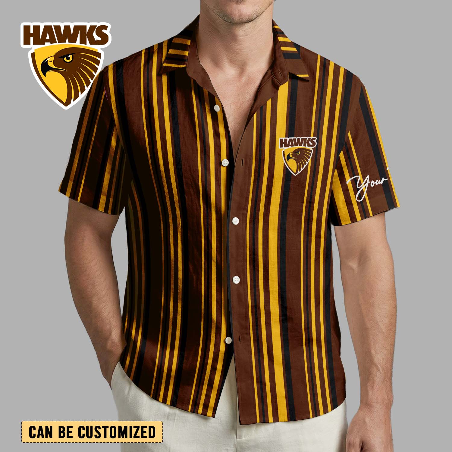 Auspiritmerch Hawthorn Hawks Personalized Hawaiian Shirt Gift For Fans