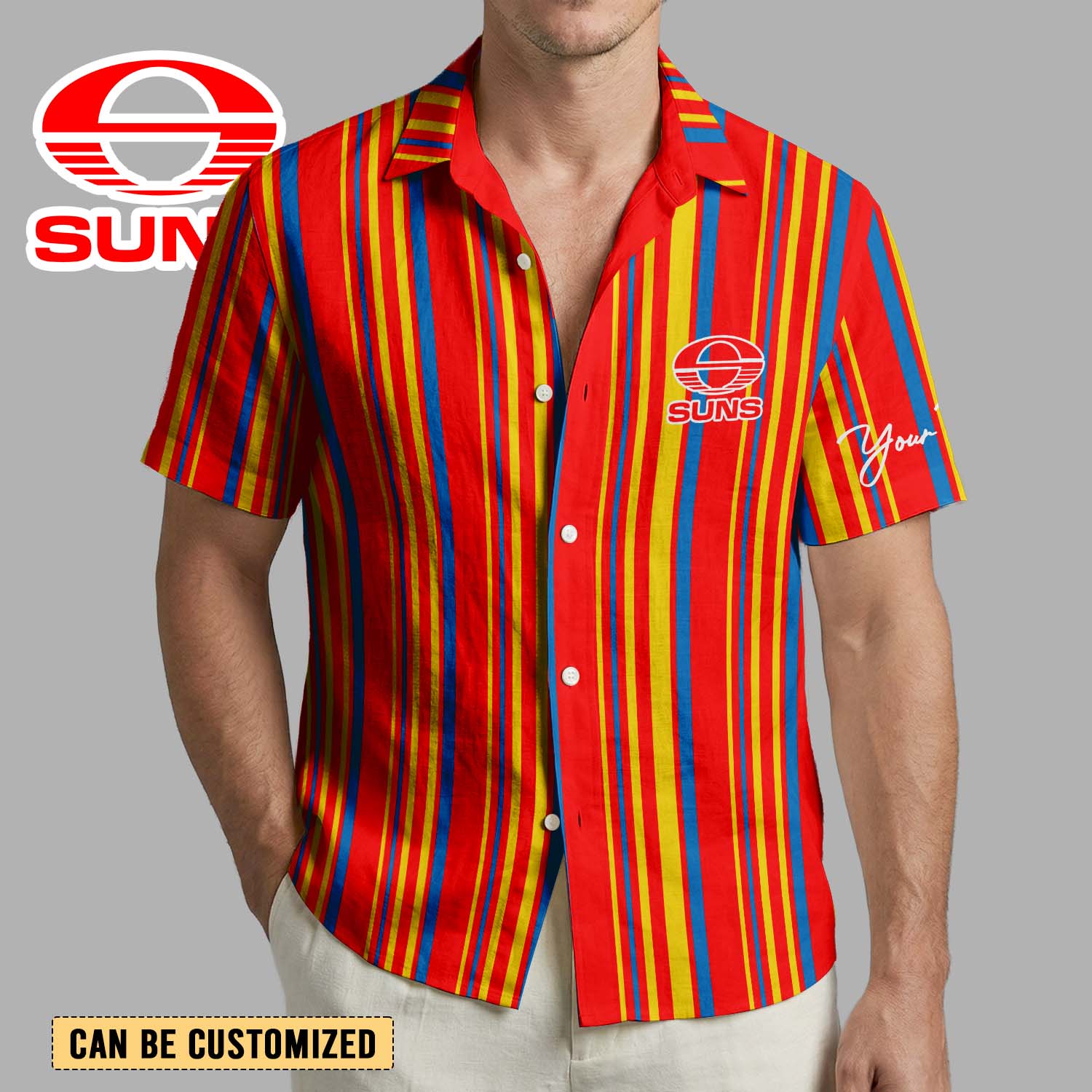Auspiritmerch Gold Coast Suns Personalized Hawaiian Shirt Gift For Fans