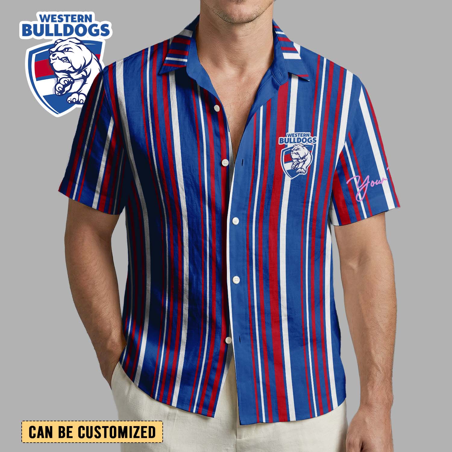 Auspiritmerch Western Bulldogs Personalized Hawaiian Shirt Gift For Fans