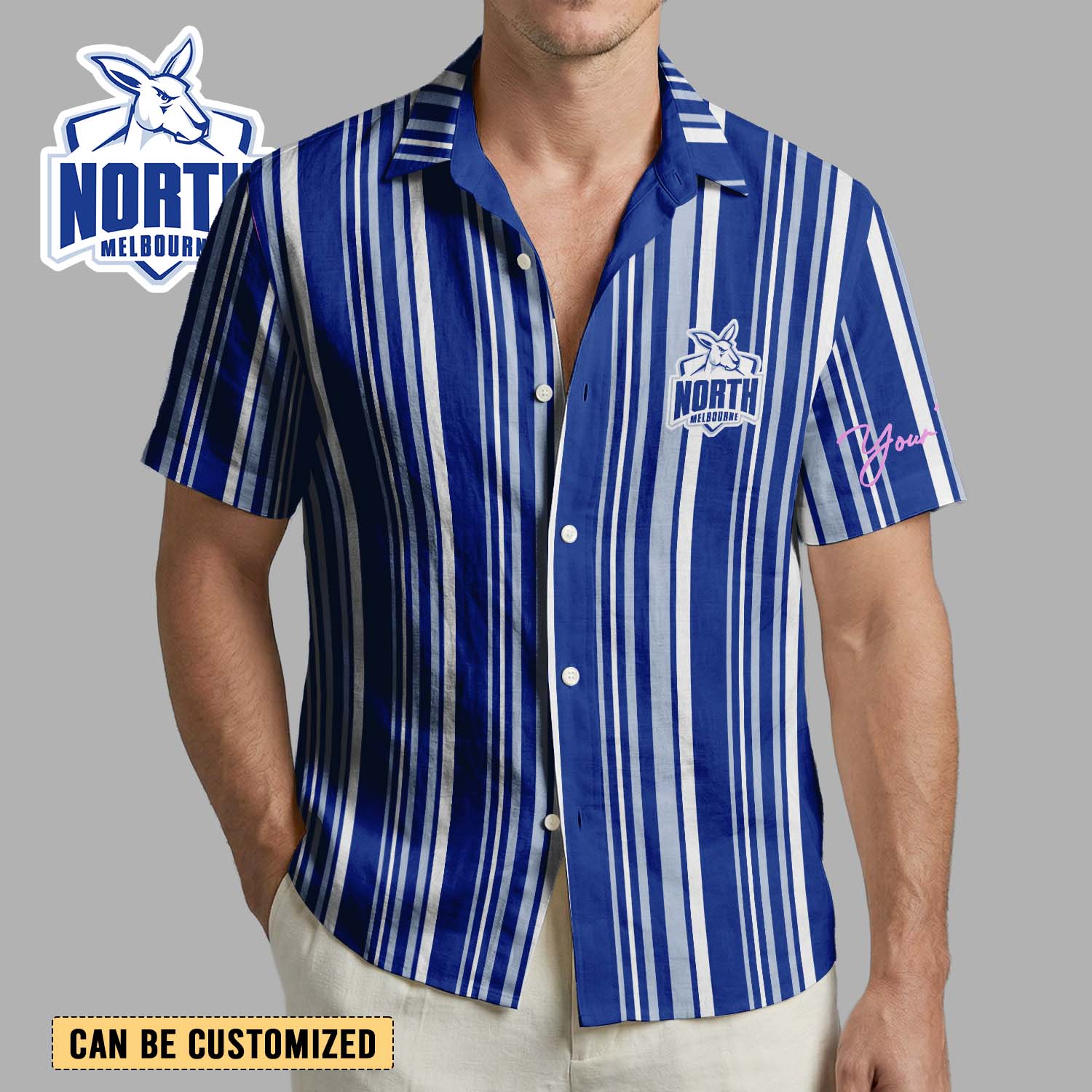Auspiritmerch North Melbourne Personalized Hawaiian Shirt Gift For Fans