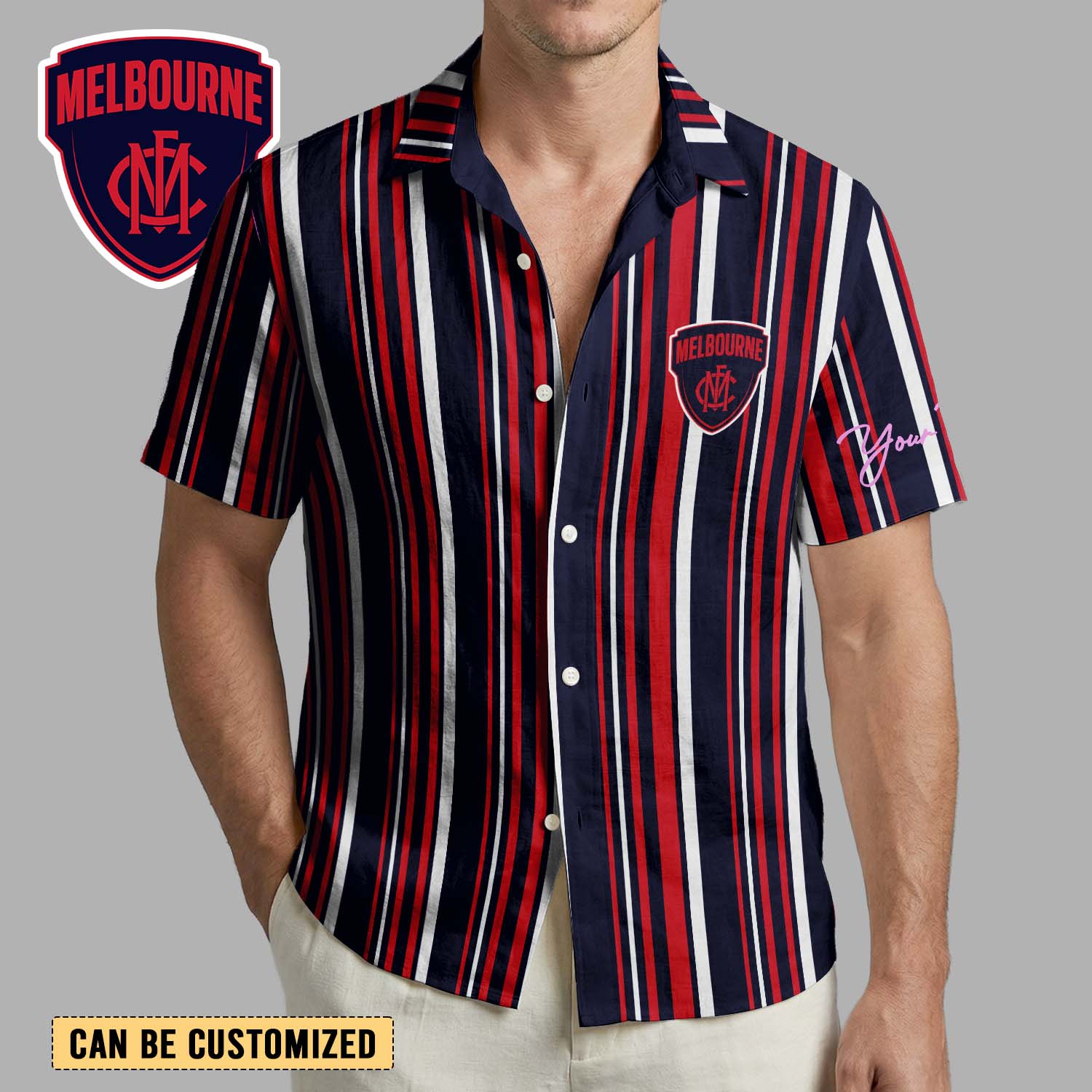 Auspiritmerch Melbourne Demons Personalized Hawaiian Shirt Gift For Fans