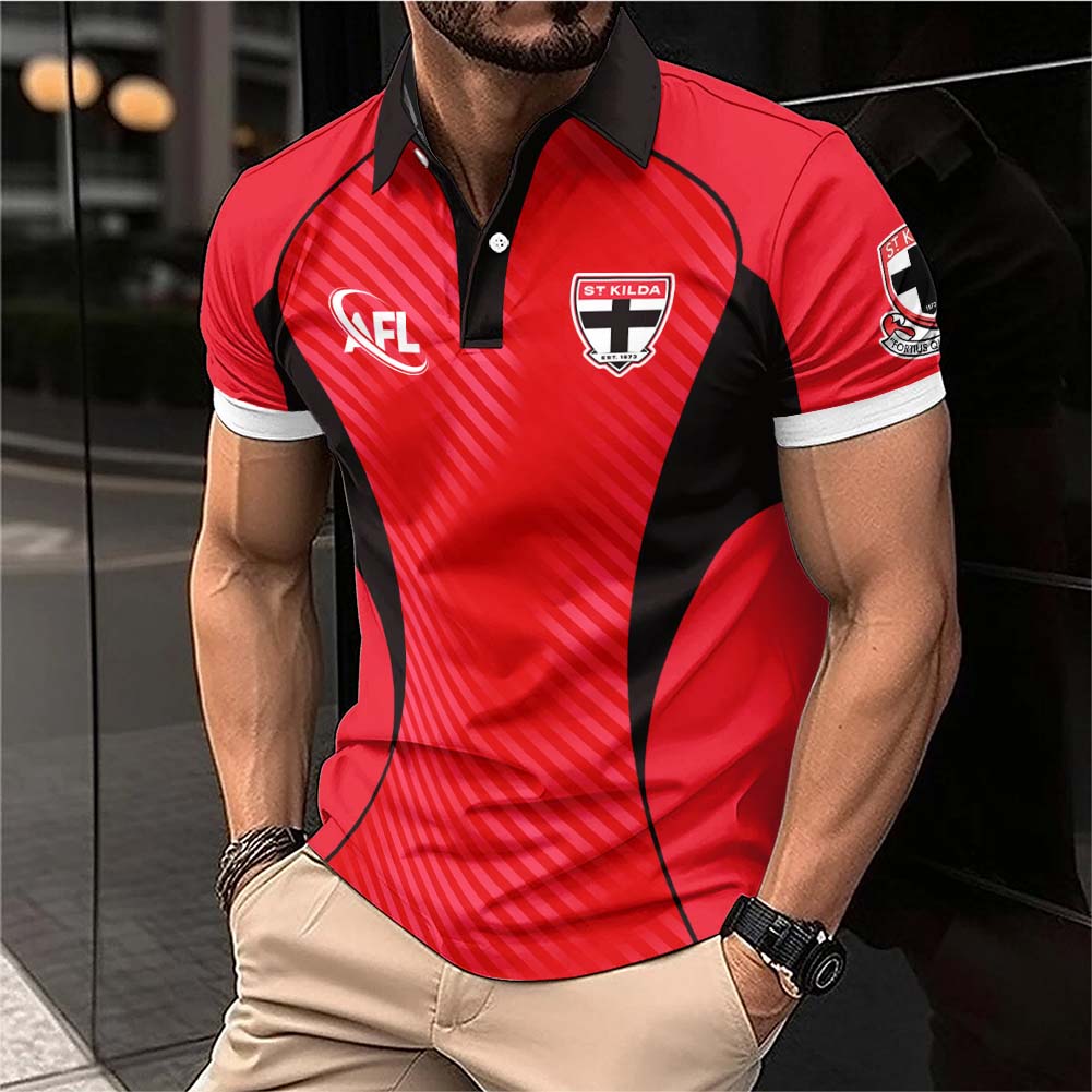 Auspiritmerch St Kilda Saints Personalized Polo Shirt Gift For Fans