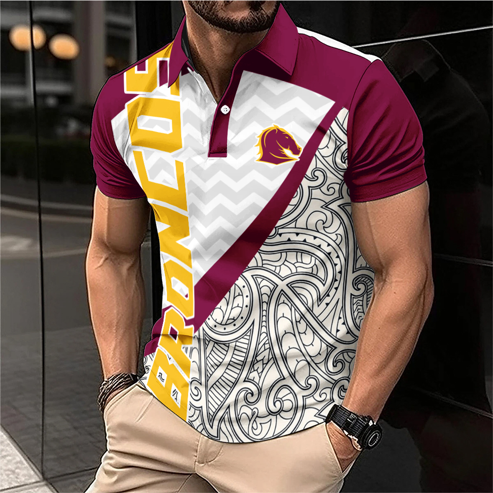 Auspiritmerch Brisbane Broncos Personalized Polo Shirt Gift For Fans
