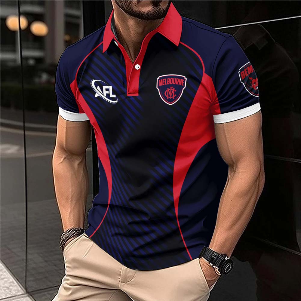 Auspiritmerch Melbourne Demons Personalized Polo Shirt Gift For Fans
