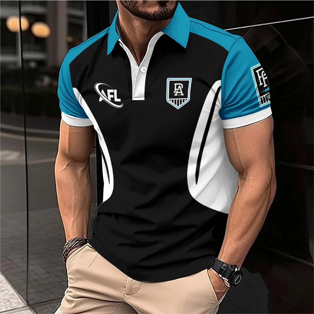 Auspiritmerch Port Adelaide Personalized Polo Shirt Gift For Fans