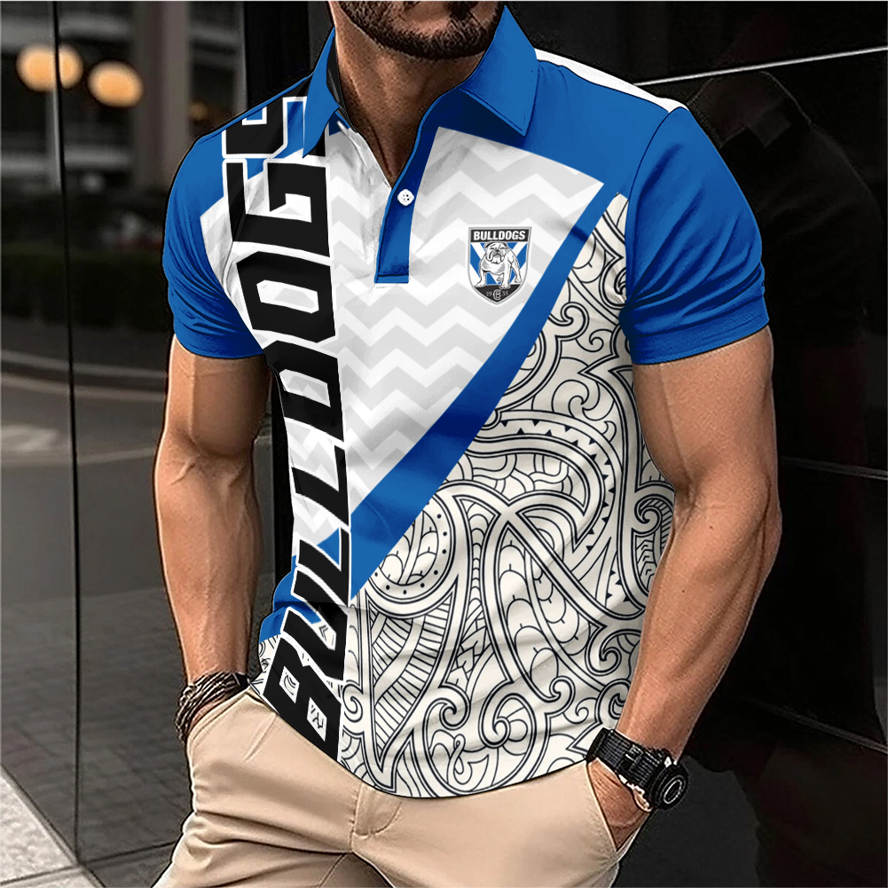 Auspiritmerch Canterbury-Bankstown Bulldogs Personalized Polo Shirt Gift For Fans