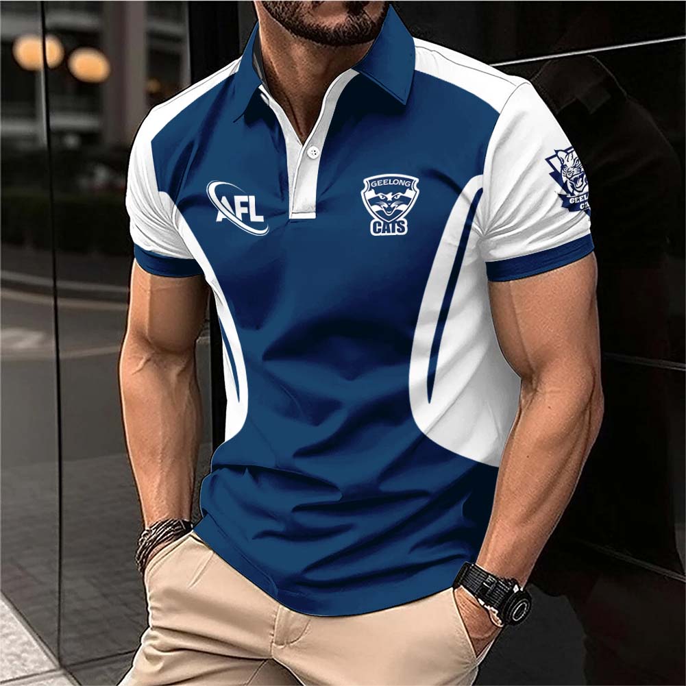 Auspiritmerch Geelong Cats Personalized Polo Shirt Gift For Fans