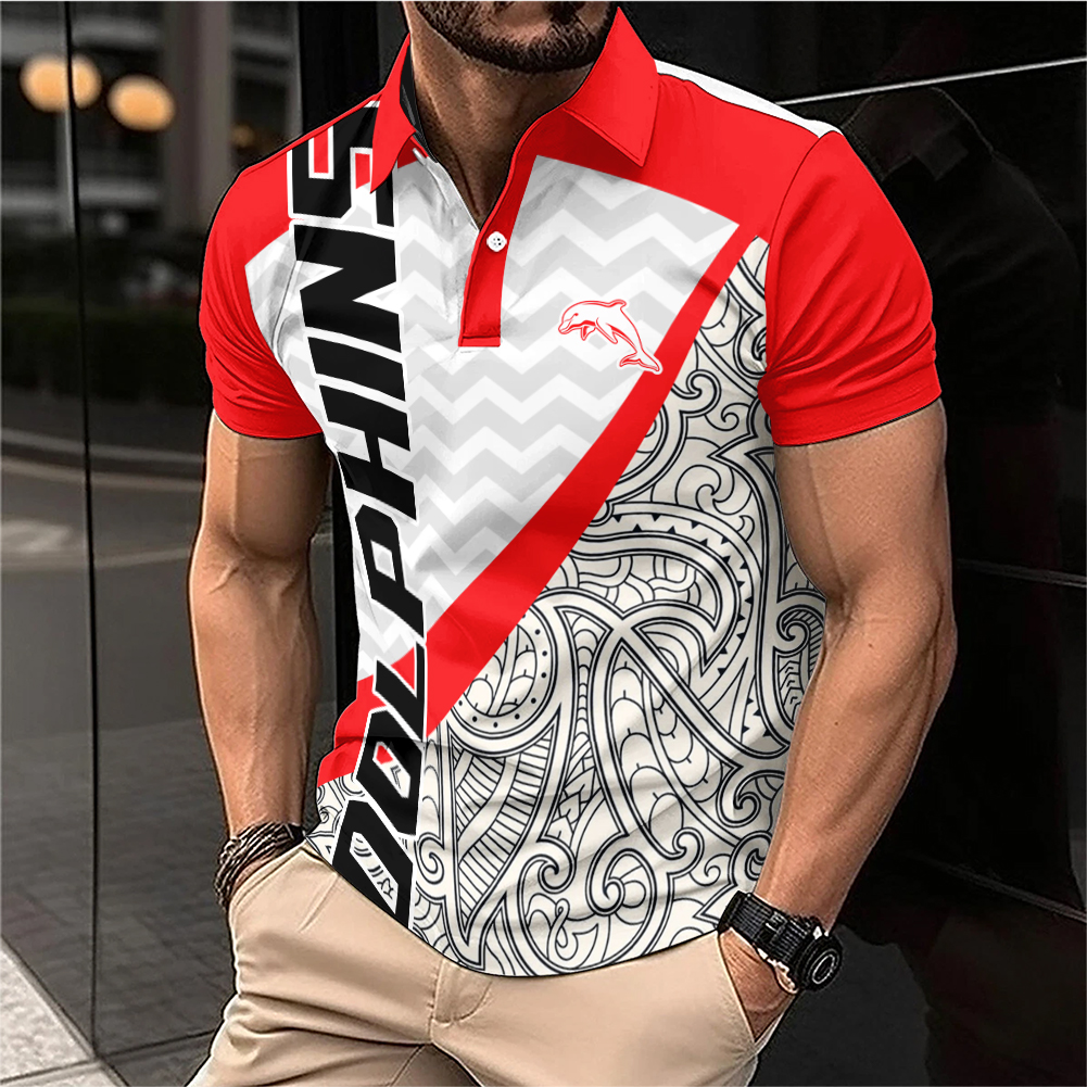 Auspiritmerch Dolphins Personalized Polo Shirt Gift For Fans