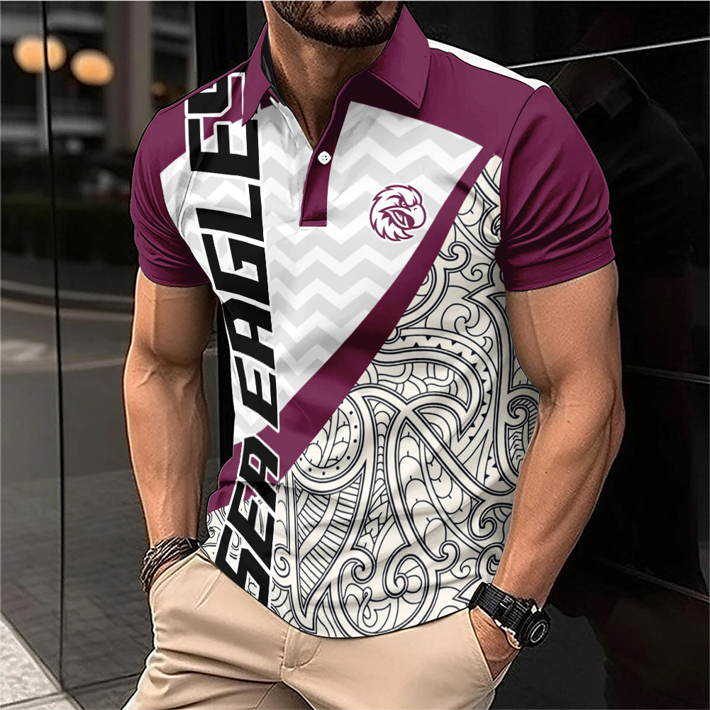 Auspiritmerch Manly Warringah Sea Eagles Personalized Polo Shirt Gift For Fans