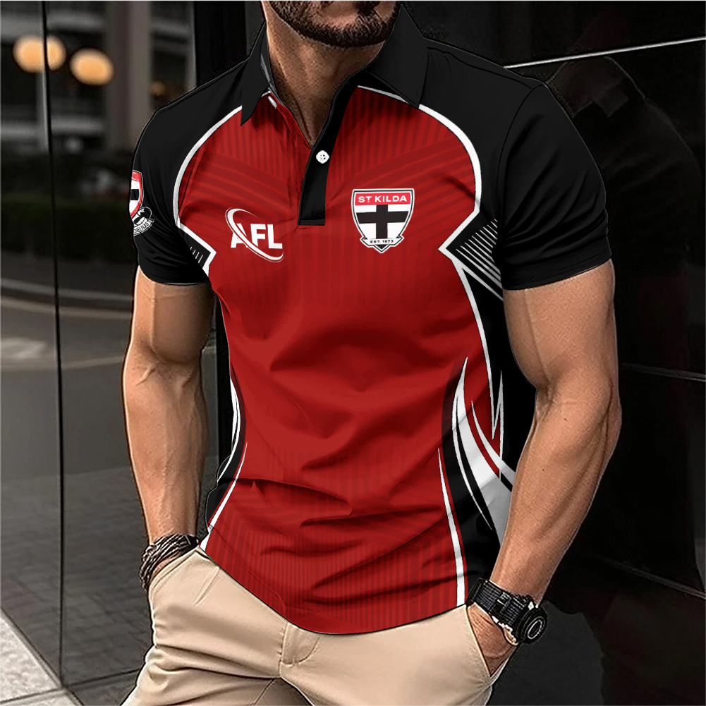 Auspiritmerch St Kilda Saints Personalized Polo Shirt Gift For Fans
