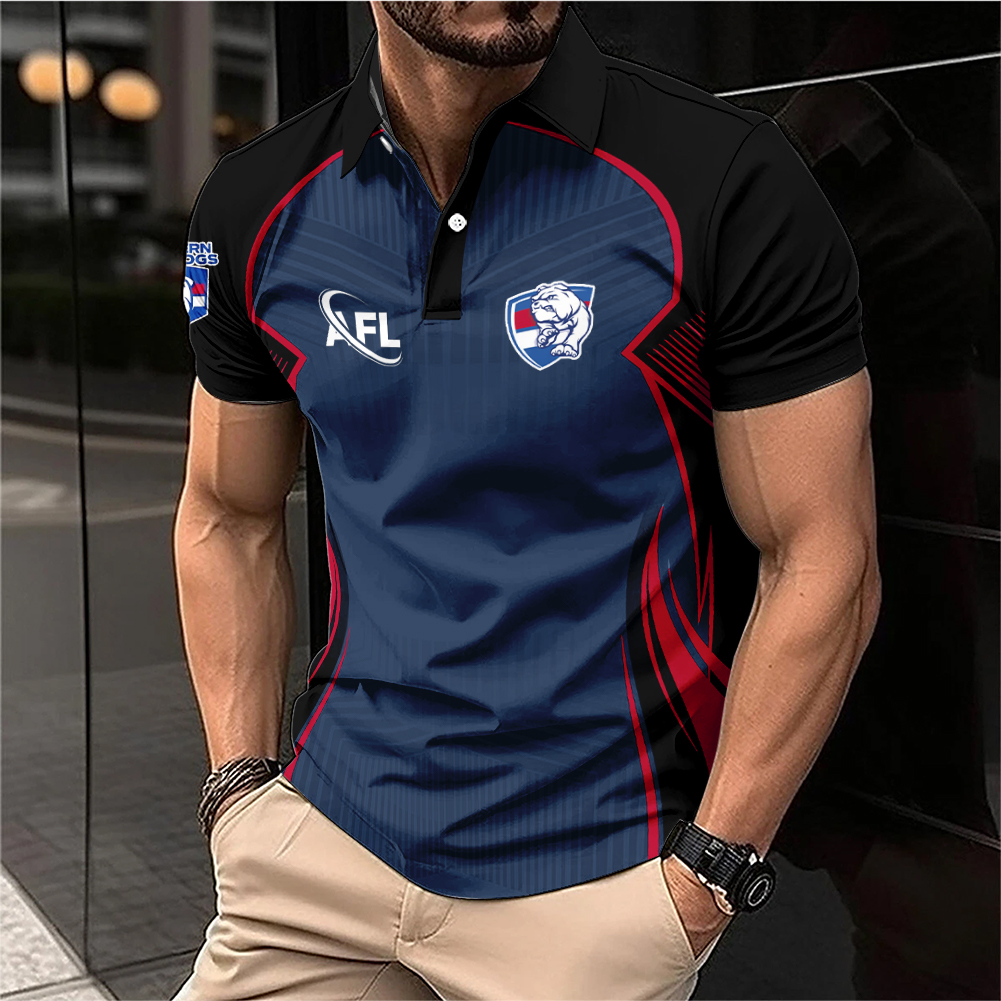 Auspiritmerch Western Bulldogs Personalized Polo Shirt Gift For Fans