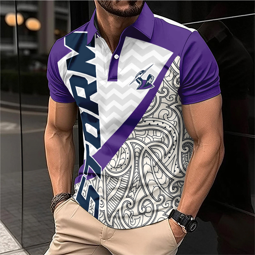 Auspiritmerch Melbourne Storm Personalized Polo Shirt Gift For Fans