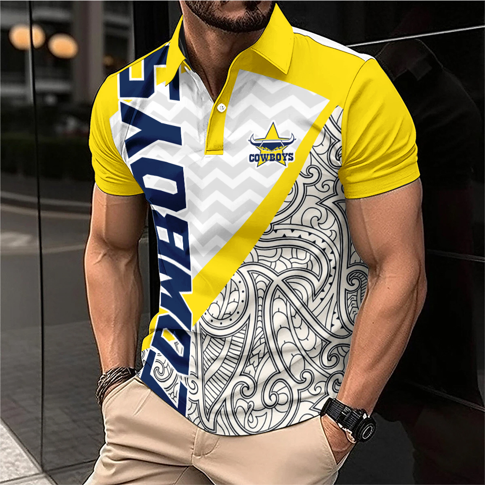 Auspiritmerch North Queensland Cowboys Personalized Polo Shirt Gift For Fans