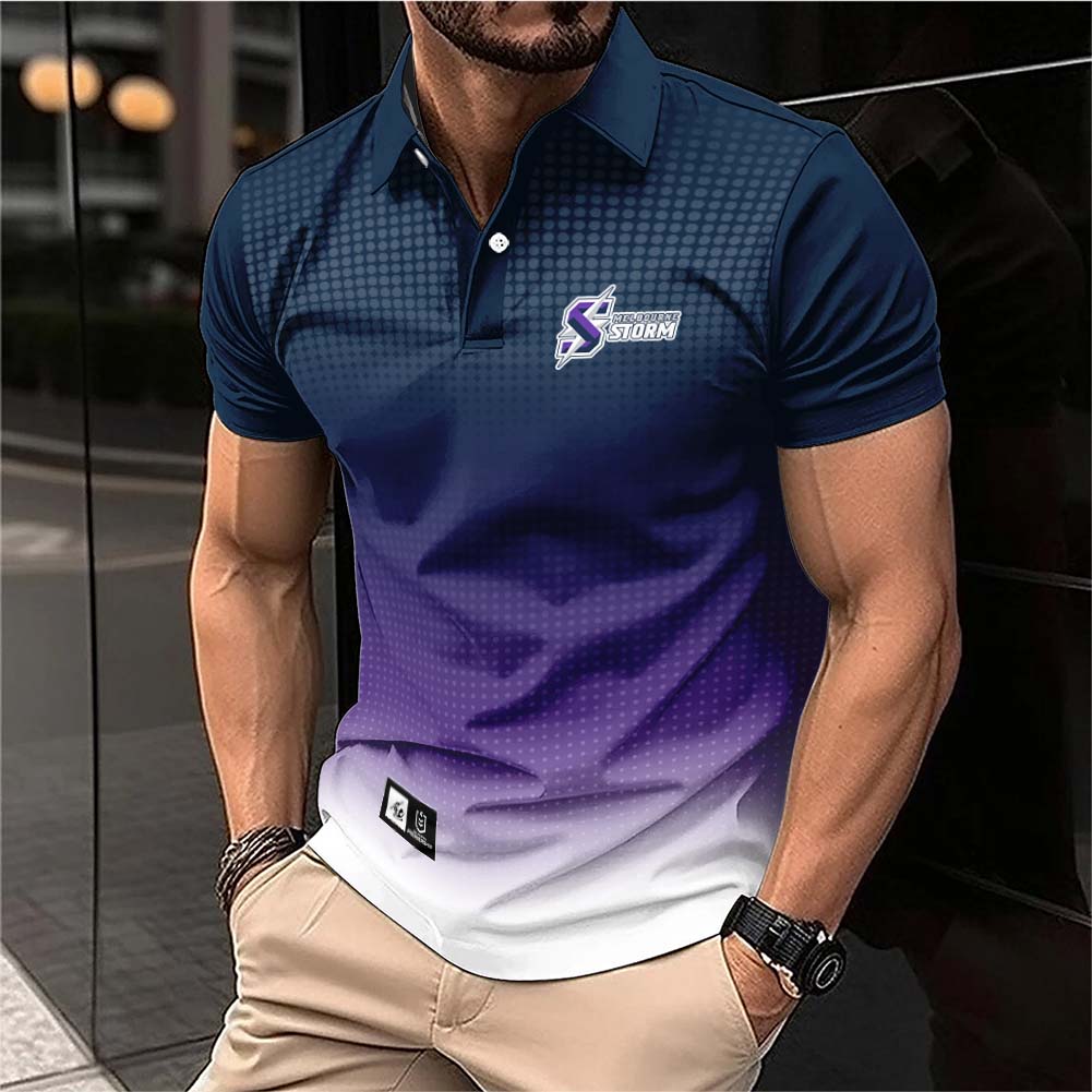 Auspiritmerch Melbourne Storm Personalized Polo Shirt Gift For Fans
