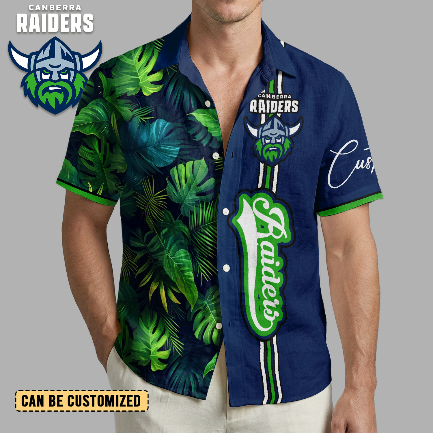 Auspiritmerch Canberra Raiders Personalized Hawaiian Shirt Gift For Fans