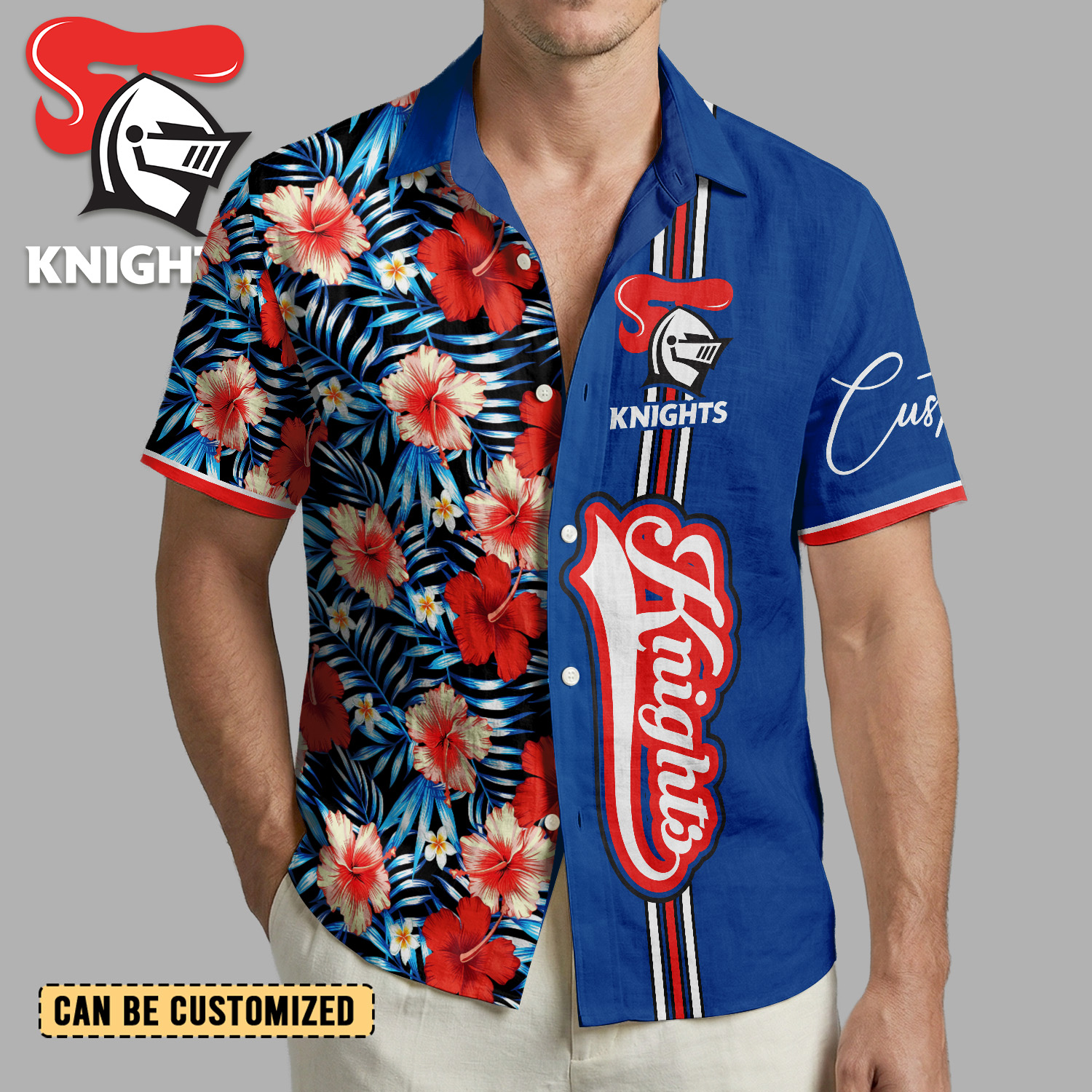 Auspiritmerch Newcastle Knights Personalized Hawaiian Shirt Gift For Fans