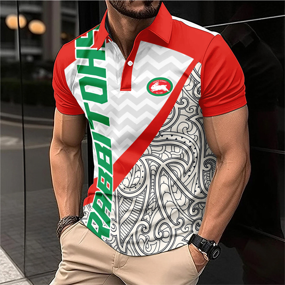 Auspiritmerch South Sydney Rabbitohs Personalized Polo Shirt Gift For Fans