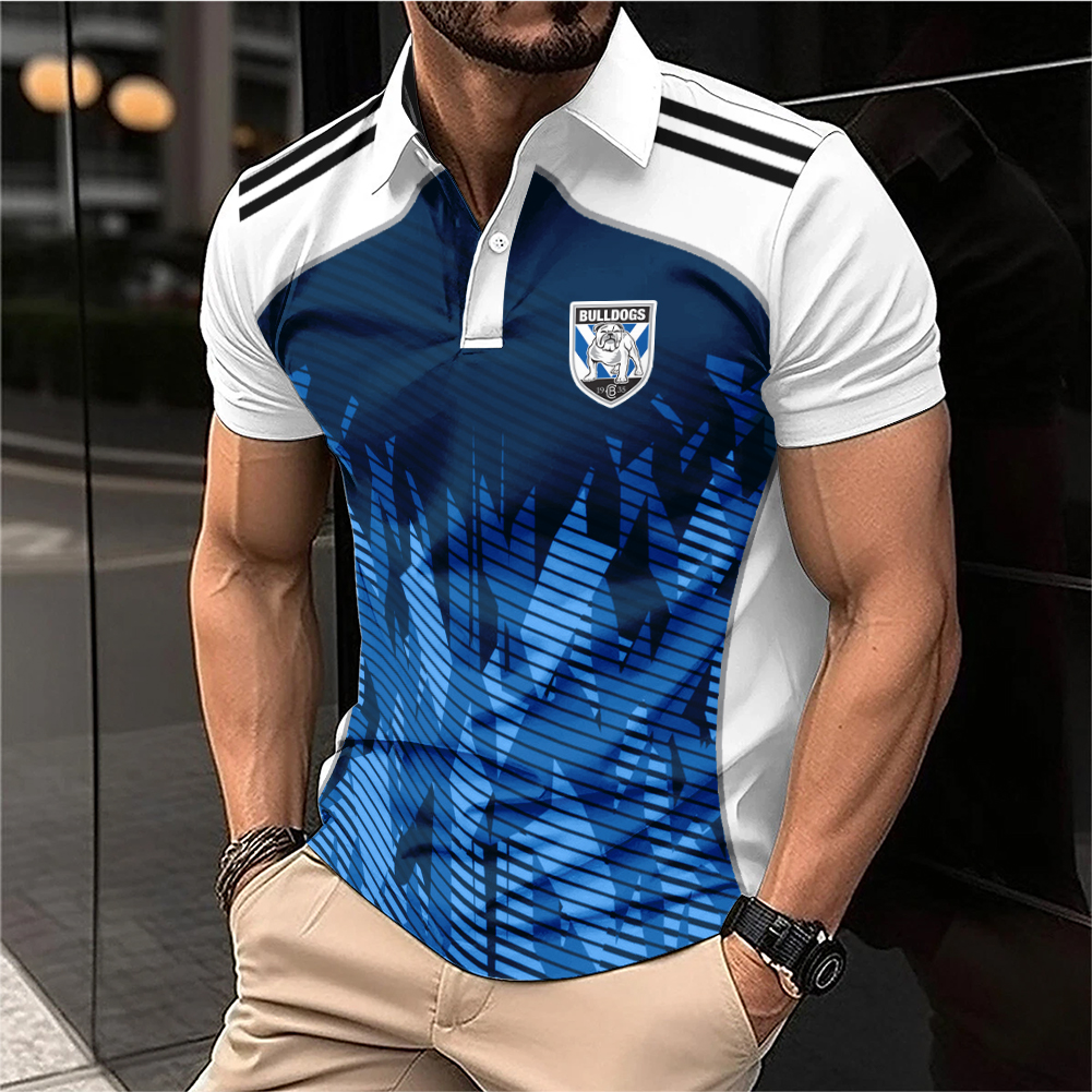 Auspiritmerch Canterbury-Bankstown Bulldogs Personalized Polo Shirt Gift For Fans