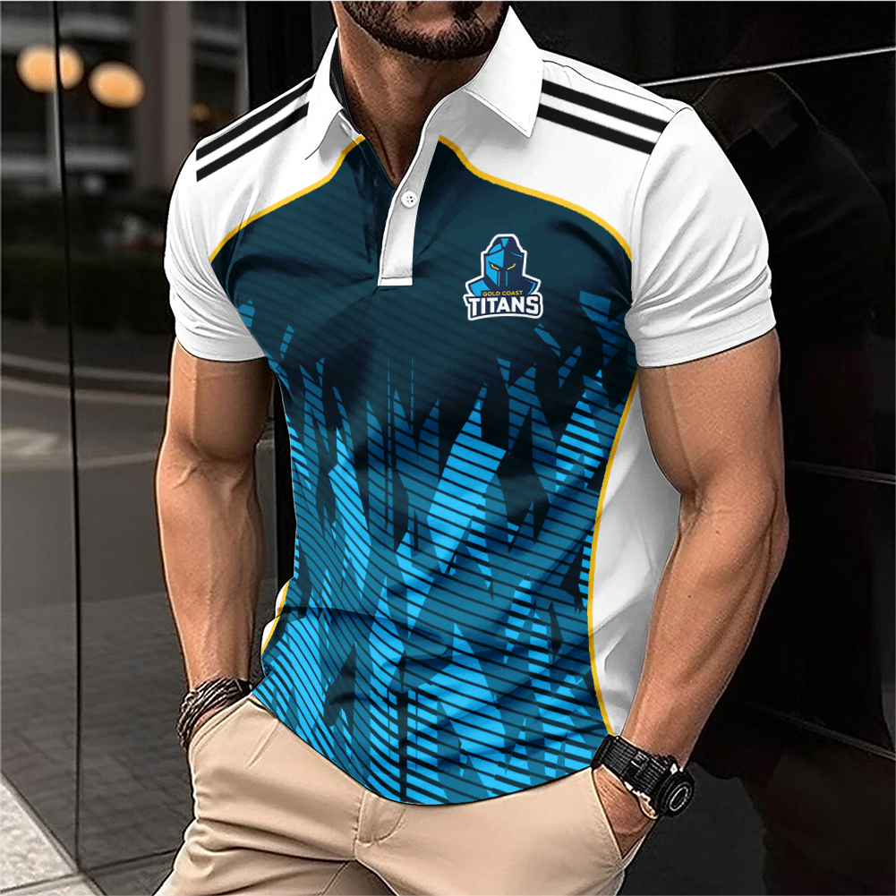 Auspiritmerch Gold Coast Titans Personalized Polo Shirt Gift For Fans
