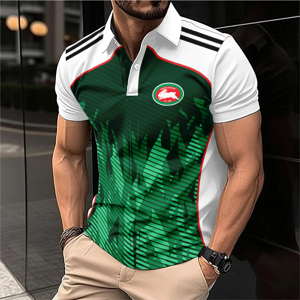 Auspiritmerch South Sydney Rabbitohs Personalized Polo Shirt Gift For Fans