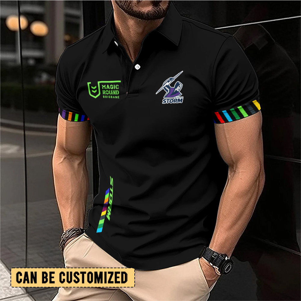 Auspiritmerch Melbourne Storm Personalized Polo Shirt Gift For Fans