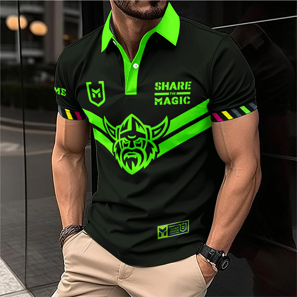 Auspiritmerch Canberra Raiders x Magic Round Personalized Polo Shirt Gift For Fans