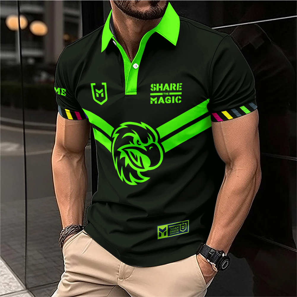 Auspiritmerch Manly Warringah Sea Eagles x Magic Round Personalized Polo Shirt Gift For Fans